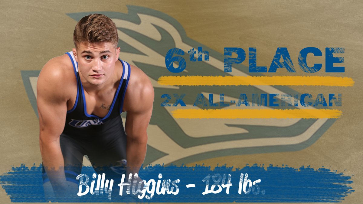Billy Higgins finishes up his NCAA tournament as a 2x All-American with a 6th Place Finish #unkwrestling #d2wrestle