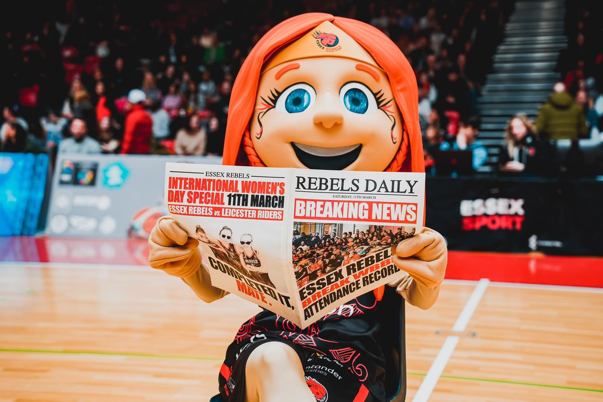 Essex Rebels Basketball (@essexrebels) on Twitter photo BREAKING NEWS: NEW WBBL ATTENDANCE RECORD.
@WBBLofficial <a href="/TheGazette/">The Gazette</a> <a href="/BBCEssexSport/">BBC Sport Essex</a> <a href="/Uni_of_Essex/">University of Essex</a> <a href="/ElavonEurope/">Elavon Europe</a>
#essexrebels #wearerebels #RebelsIWDs BREAKING NEWS: NEW WBBL ATTENDANCE RECORD.
@WBBLofficial <a href="/TheGazette/">The Gazette</a> <a href="/BBCEssexSport/">BBC Sport Essex</a> <a href="/Uni_of_Essex/">University of Essex</a> <a href="/ElavonEurope/">Elavon Europe</a>
#essexrebels #wearerebels #RebelsIWDs
