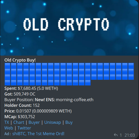 Old Crypto tweet media