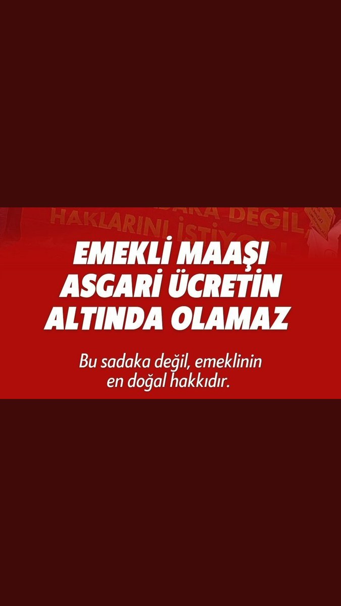 Emekli oluyoruz ancak yoksul emekliler olmamak icin
 AYLIK BAĞLANMA ORANI  %70 e getirilmelidir <a href="/TBMMresmi/">TBMM</a>
<a href="/sgksosyalmedya/">SGK</a>
#ABOHerkesinSorunudur