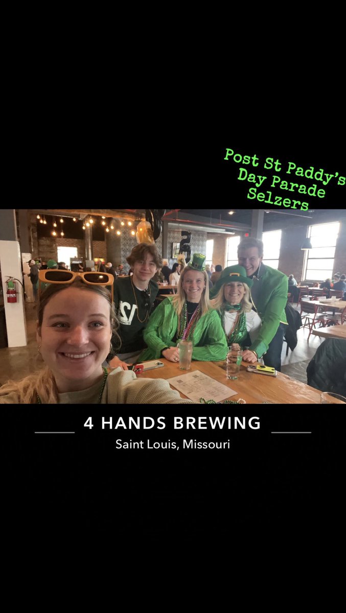 Nothing beats a post st paddy’s day recovery cool down seltzer at 4hands. ⁦<a href="/4HandsBrewingCo/">4 Hands Brewing Company</a>⁩