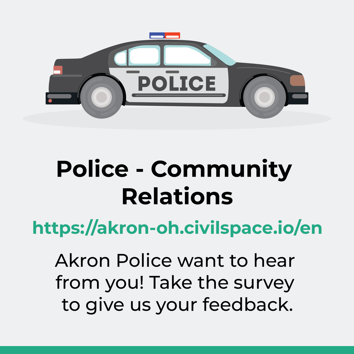 AkronOhioMayor's tweet photo. How can we improve police-community relations in Akron and make you feel safer in your neighborhood?

We partnered with Akron Police and Zencity on a survey so YOU can let us know!

⬇️ ⬇️ ⬇️ 

https://t.co/xMglaYqNc3 https://t.co/VmgoLeyRJX