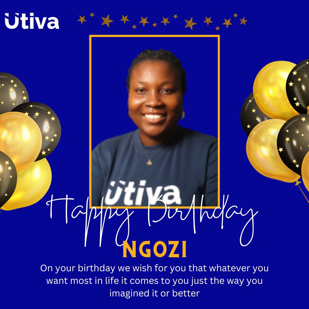utiva_io's tweet image. Today, we celebrate Ngozi, happy birthday 🥳

Ngozi is instrumental to the success of our learners' journey.

Happy birthday to a babe and more 

Thank you for all you do Ngozi🥳🎉

#UtivaHumanOfTheWeek #CustomerSuccessTeam #customerservice #HumansOfUtiva #TeamUtiva #utivacsteam