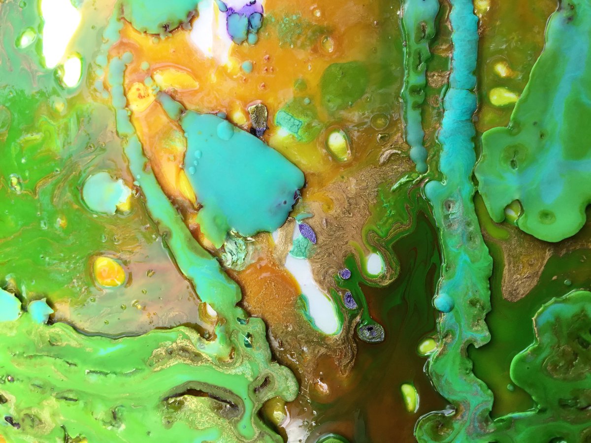 Close-ups, encaustic mixed media. #Encaustic #Wax #mixedmedia #SaturdayMood #waxpainting #painting #closeup #sealife #ocean #coastal #smallart #newyorkartist arthouse330.com #andrealiquidart come back for a look at the final piece. Available for purchase.
