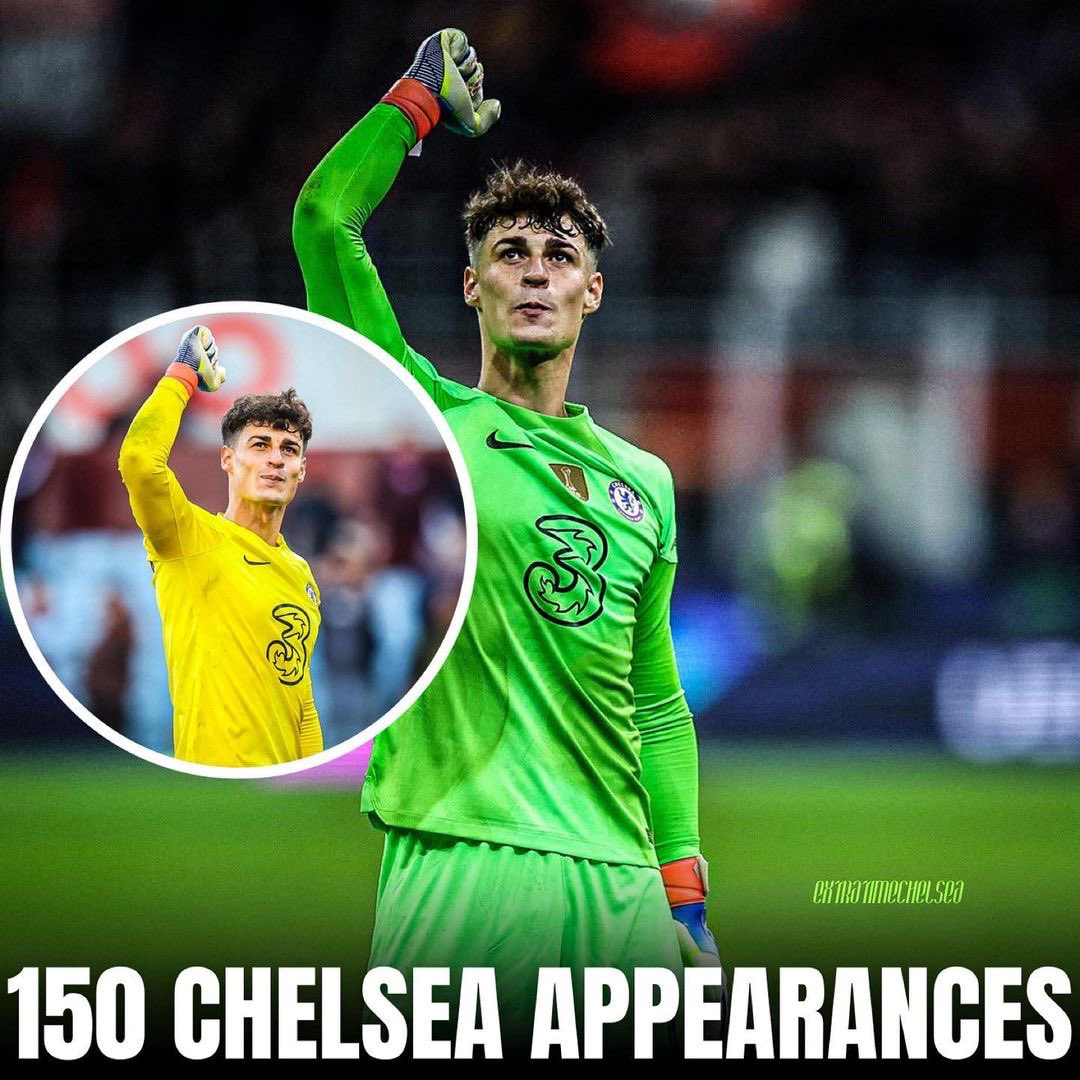 Congratulations to @kepa_46 on making 150 appearances for Chelsea. 💙