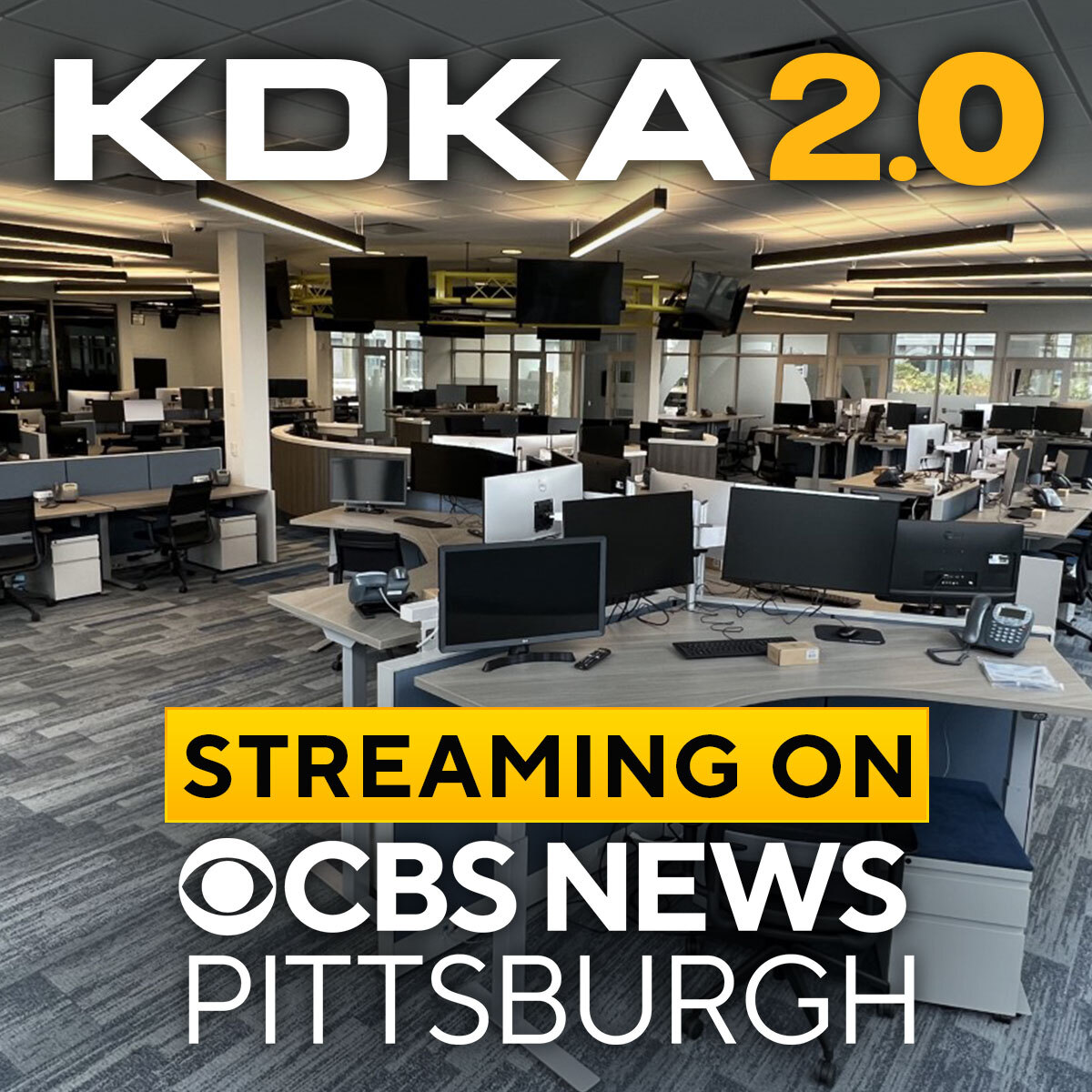 KDKA 2.0 Our newsroom and a few other parts of our station recently