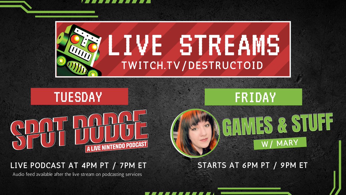 Destructoid on X: We're live! @marywantacookie is live now on our