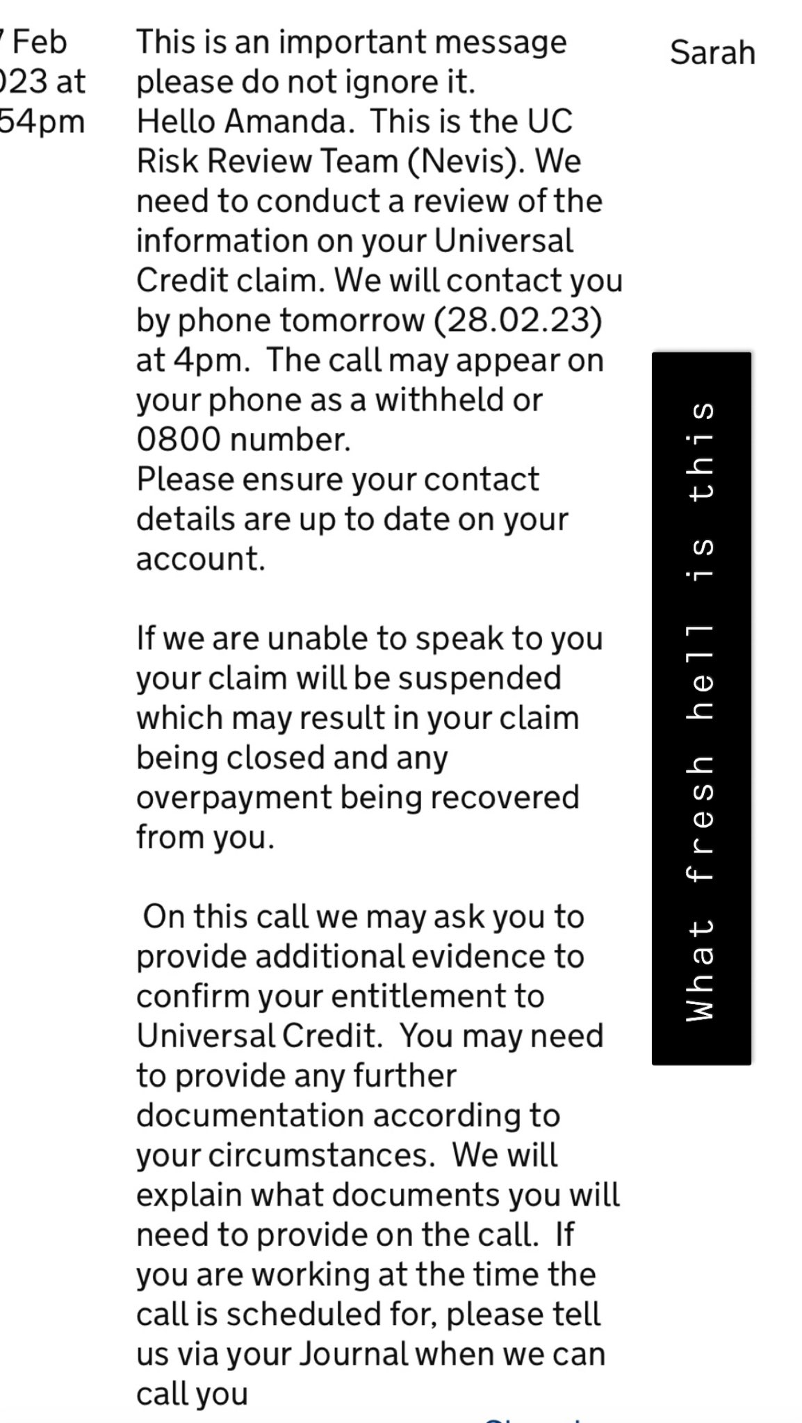 Amanda Allcock On Twitter What Why UniversalCredit Has Anyone Had amanda-allcock-on-twitter-what-why-universalcredit-has-anyone-had