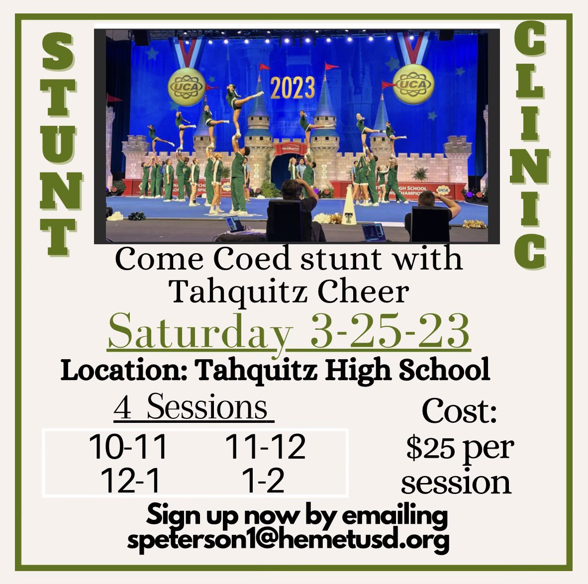 TitanCoedCheer's tweet photo. Sign up today!! https://t.co/JOB64JGtsh