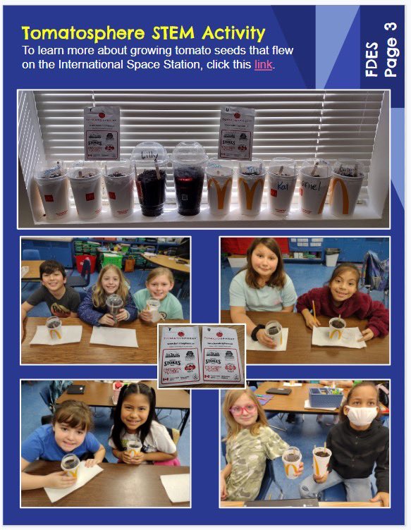 TheSTEMnerdette's tweet image. Look at those smiling faces from Mrs. Hayes’s class! they repurposed cups to use as domes for their tomato seeds. These seeds are special bc they’ve been in space! Transported by SpaceX CRS-21, they spent 6 weeks at the International Space Station. So cool!#STEMatWCS