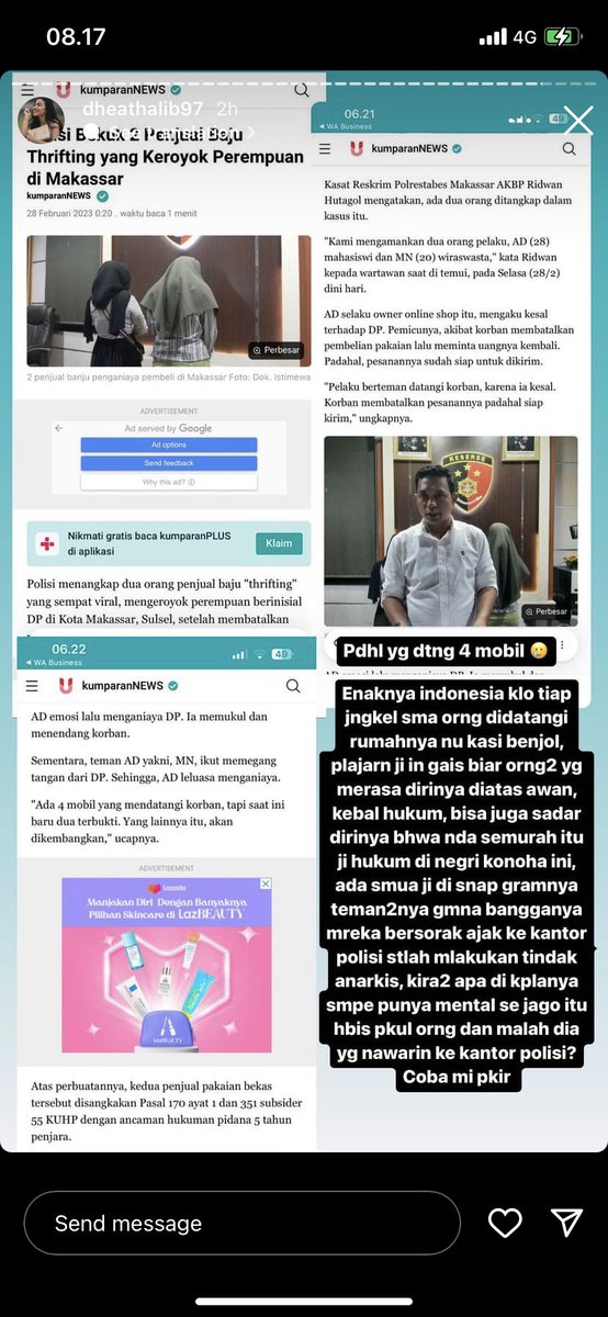 chimmykuu's tweet photo. kabar terbaru, mungkin kalian sudah ada yg liat jg di igs dea, tapi aku up lagi ya di sini, sudah diamankan 2 orang, padahal yg datang 4 mobil:) https://t.co/8ozejb5QeQ