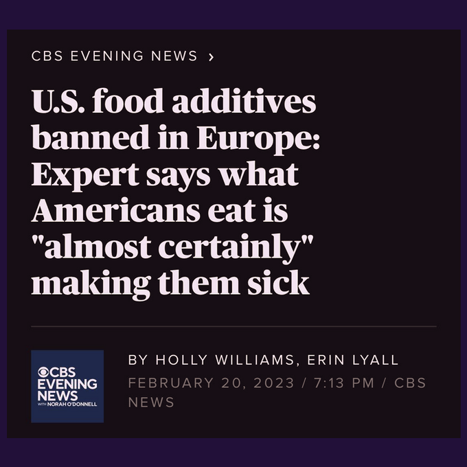 U.S. food additives banned in Europe Expert says what Americans eat is