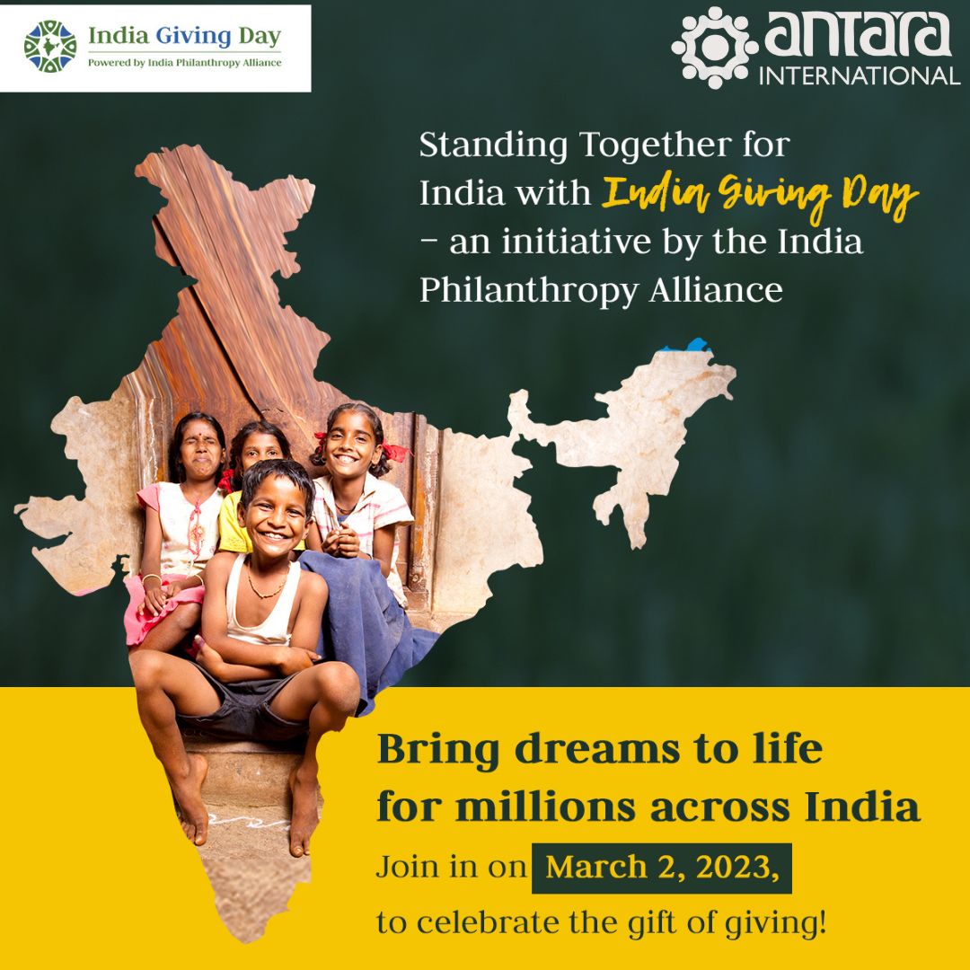 This March 2nd, give back on #IndiaGivingDay!
Donate to Antara International to help us deliver public health solutions at the last mile in rural Madhya Pradesh, India.