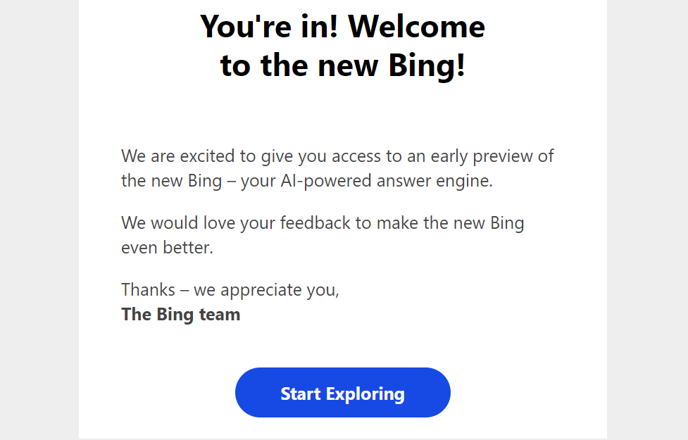 Let's see what you've got.

#TheNewBing #AIPowered