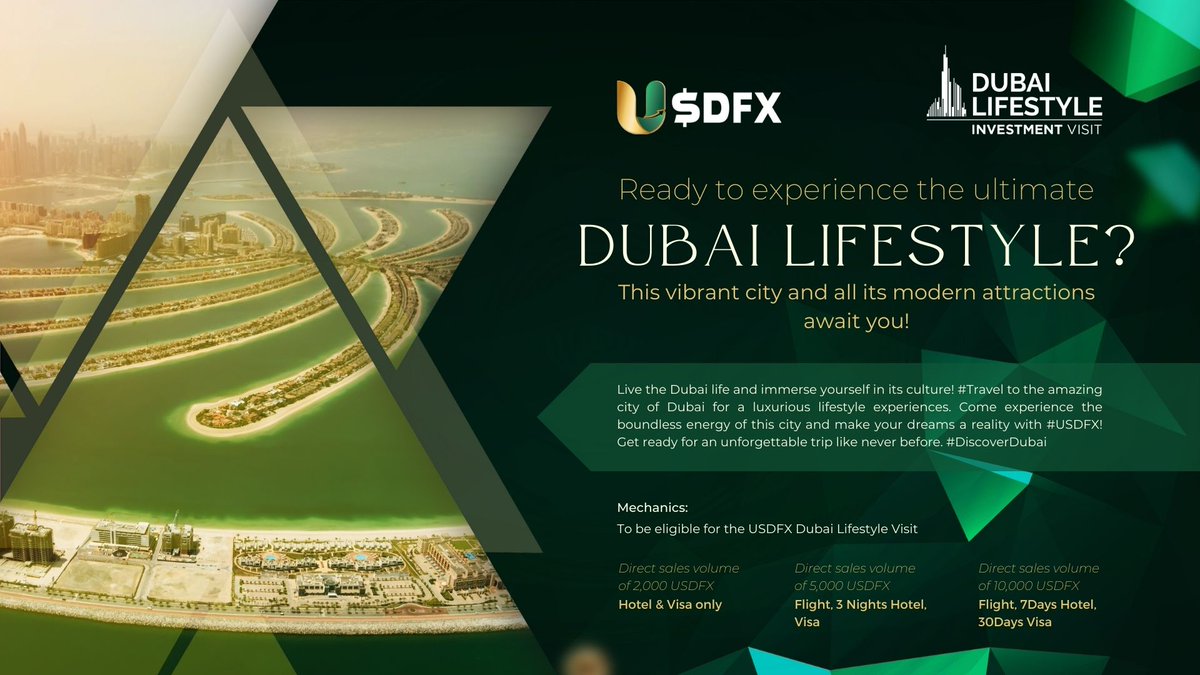 USDFXProtocol's tweet photo. Live the Dubai life and immerse yourself in its culture! #Travel to the amazing city of Dubai for a luxurious Lifestyle Experiences.
#DiscoverDubai
How to get started? πππ
https://t.co/b3TiTPwnAp
#usdfxprotocol #stablecoins #USDFX #crypto https://t.co/LsbMq3ZLUg