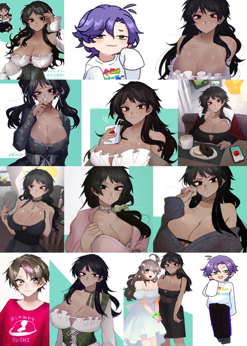 #今月描いた絵を晒す 
