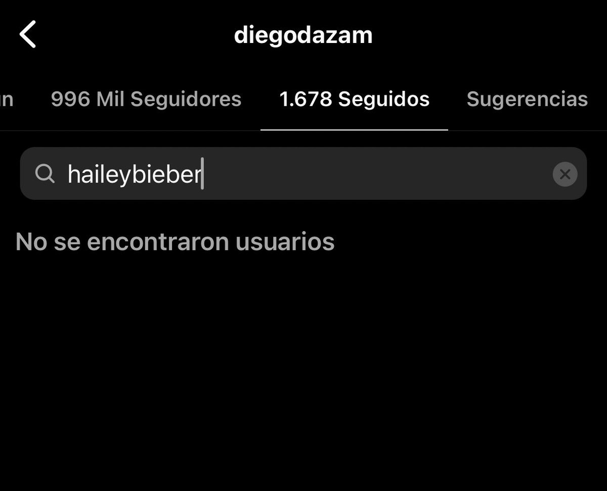 ivancamargof's tweet image. Diego Daza dejó de seguir a Haily Bieber después del drama con Selena Gómez en tik tok