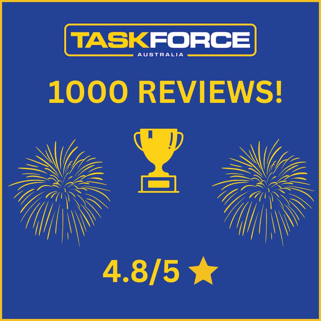 13task's tweet image. 1000 Reviews!
We're thrilled to announce that Taskforce has received 1000 glowing reviews on Google, with an average rating of 4.8/5! 

Thank you to all who have taken the time to share their feedback. We're committed to delivering the best customer experience possible.