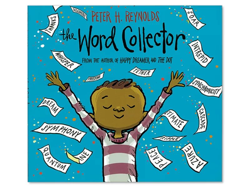 jerniganlib's tweet photo. We read The Word Collector in 1st grade and then went on a word hunt to collect  words! One friend even had a word shirt on today for RAA week! @peterhreynolds @MNPSLibraries @MetroSchools #ReadAcrossAmerica #mnpsreads https://t.co/qOCoqMYNfK