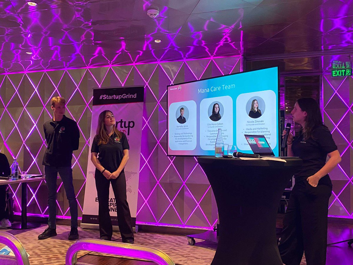 ManaCare_GI's tweet photo. Super Successful #StartupGrind with @OneMediaEvents event for us winning our category and all the hugely useful service and advice opportunities! Another huge leap forward for us in our progression to being your trusted sitter searcher!

#ManaCare #youngenterprise https://t.co/moGUUV7nk6