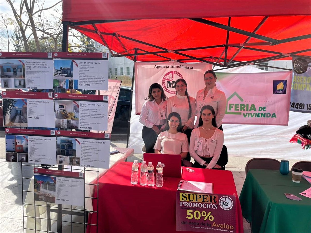 MC_SolucionesIn's tweet photo. Qué gusto participar en esta Feria de Vivienda organizada por AMPI Aguascalientes e Infonavit. 
Un excelente evento de este viernes y sábado en la explanada de las Oficinas de Infonavit, muchas gracias por la invitación. #socioampi #FeriaDeVivienda #INFONAVIT https://t.co/5PgqqhX3kb