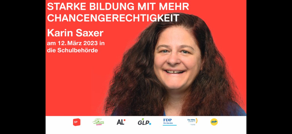 Im Kreis #Zürich 11 gibt es eine Ersatzwahl in die Schulbehörde. Ich unterstütze <a href="/KarinSaxer/">Karin Saxer</a> und hoffe so den Parteieinproporz zu erhalten.
Danke auch für Deine Stimme!
#Kreis11 #Glatttal #Oerlikon #Affoltern #Seebach #Schule #Bildung #Chancengerechtigkeit