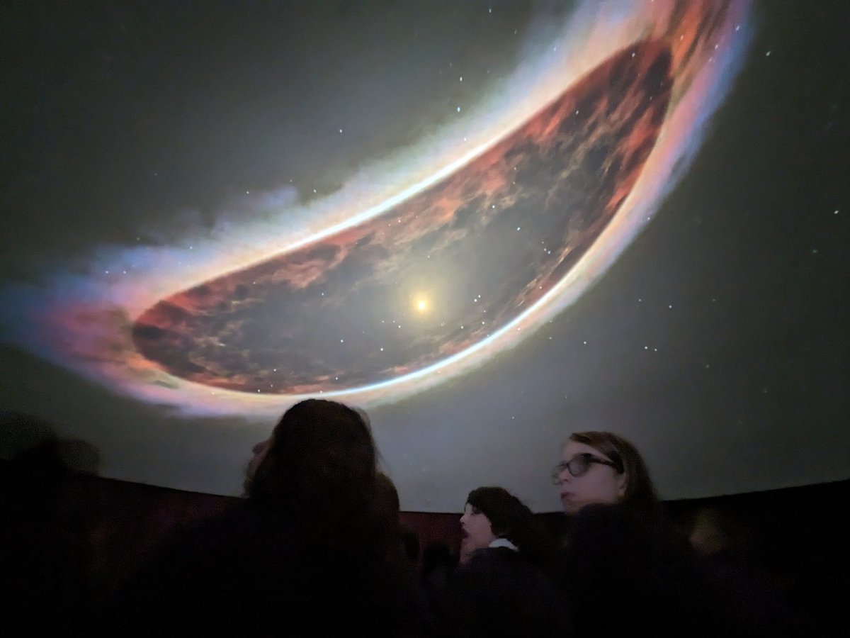 MrMarshallclass's tweet photo. Reception, Y5 &amp; Y6 @shireoakce had an immersive time travelling experience through the Milky Way and beyond today. They even had a tour of the ISS with @astro_timpeake. Many thanks to #AuroraPlanetarium. More #STEM activities to come in the run up to #BritishScienceWeek. https://t.co/btkRlgREMo