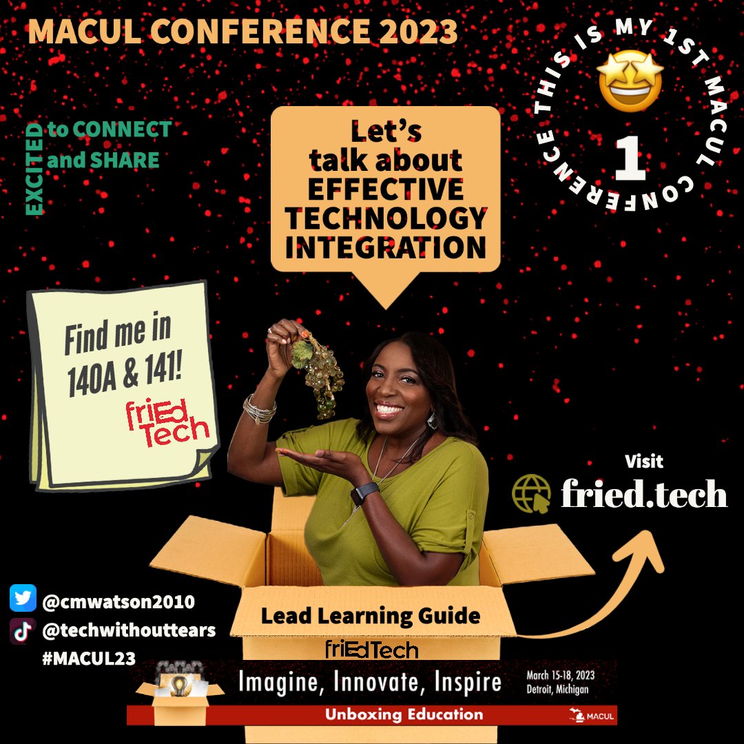 #superexcited to be heading to our first #MACUL23 in March!🤩 Join our #GoogleEDU workshop in room 141 Wednesday or catch us in 140A Thurs-Fri. <a href="/techamys/">Amy Storer</a> &amp; I can't wait to meet, share with, &amp; learn from great educators! #friEdFan #Google #Microsoft P.S. 👀How cold we talking?!🥶