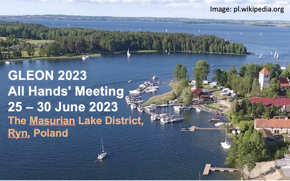 Registration is open until 10 March for the #GLEON2023Poland in-person meeting. Hotel reservations should also be made by then to secure your space and avoid a late fee. Check the meeting website for details: gleon.org/meetings/GLEON…