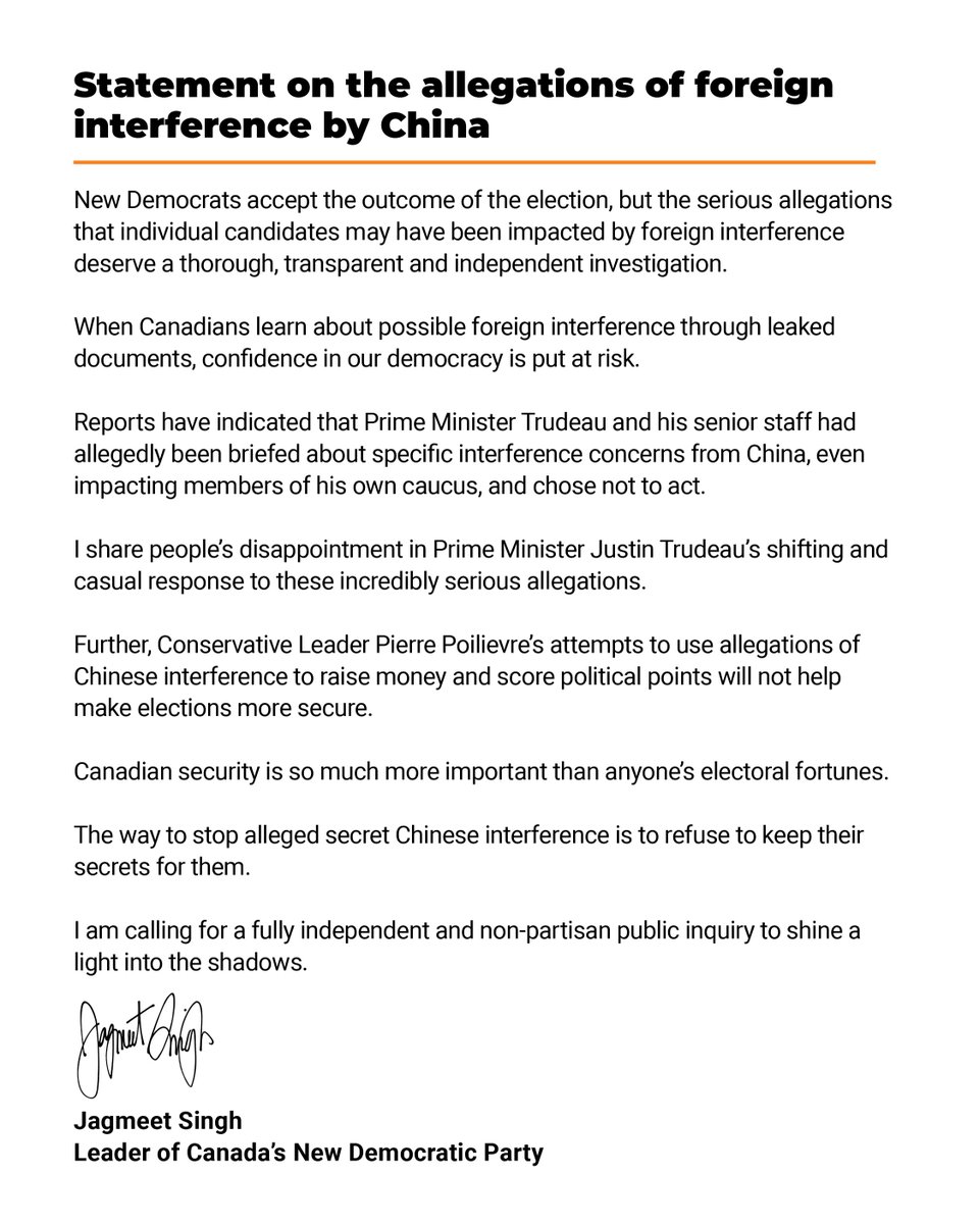 Jagmeet Singh tweet media