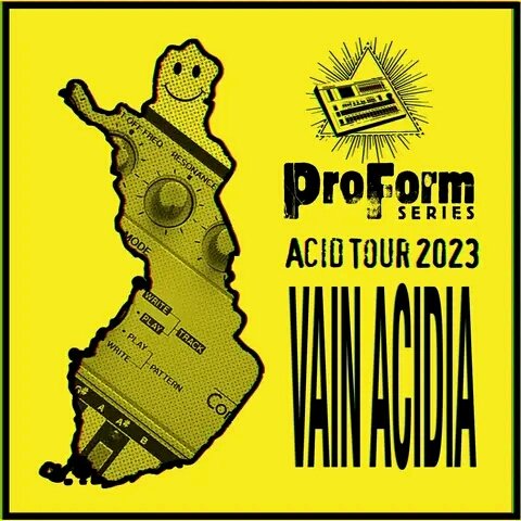 pHinnWeb's tweet photo. ProFormSeries Acid Tour 2023. Only acid. Details later. #ProFormSeries #FinnishTour #X0XRecords #acid #acidhouse #acidtechno #recordlabels #FinnishAcid #FinnishAcidHouse #FinnishAcidTechno #FinnishRecordLabels #Finland https://t.co/8cCKPsHze9