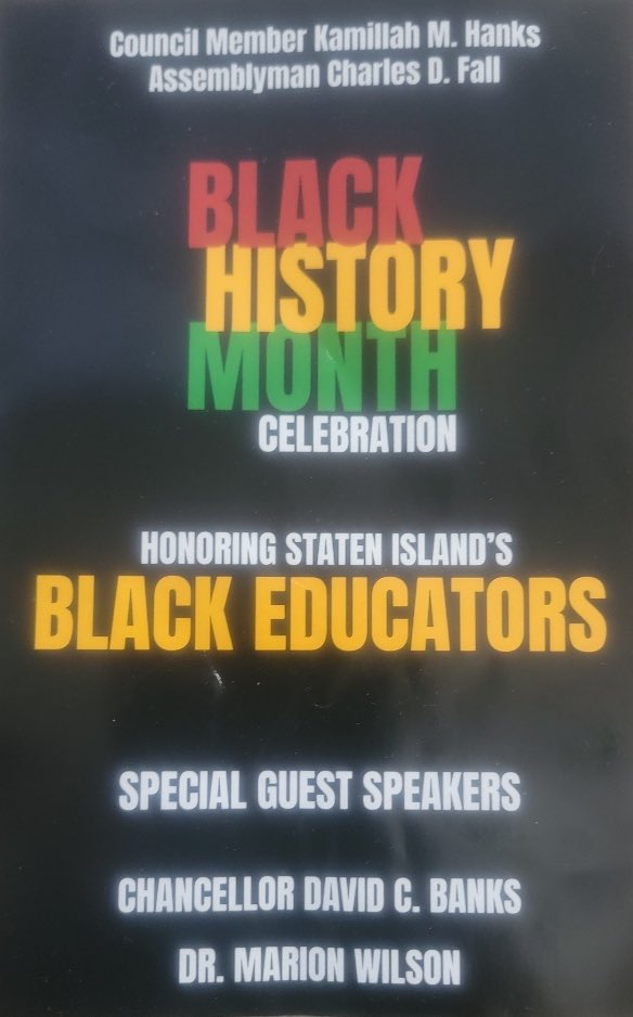 So proud of Principal @Ms_Nat_Lawrence for being honored and celebrated as one of Staten Island’s amazing Black Educators at the District 31 Black History Month Celebration! @CSD31SI @DrMarionWilson @CChavezD31 @CliffordD31 @Perkforthepeeps