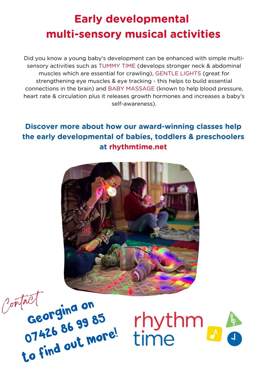 RhythmTimeLeeds's tweet photo. Why not try a Young Baby Course now to see the wonderful journey you could embark on with your baby? π
#ClubHubMember #rhythmtime_leeds #leedsparents #developmentalclasses #multisensory #preschoolclasses #toddlerclasses #babyclasses #newbornclasses #babymassage #maternity https://t.co/MglRjD1nGI