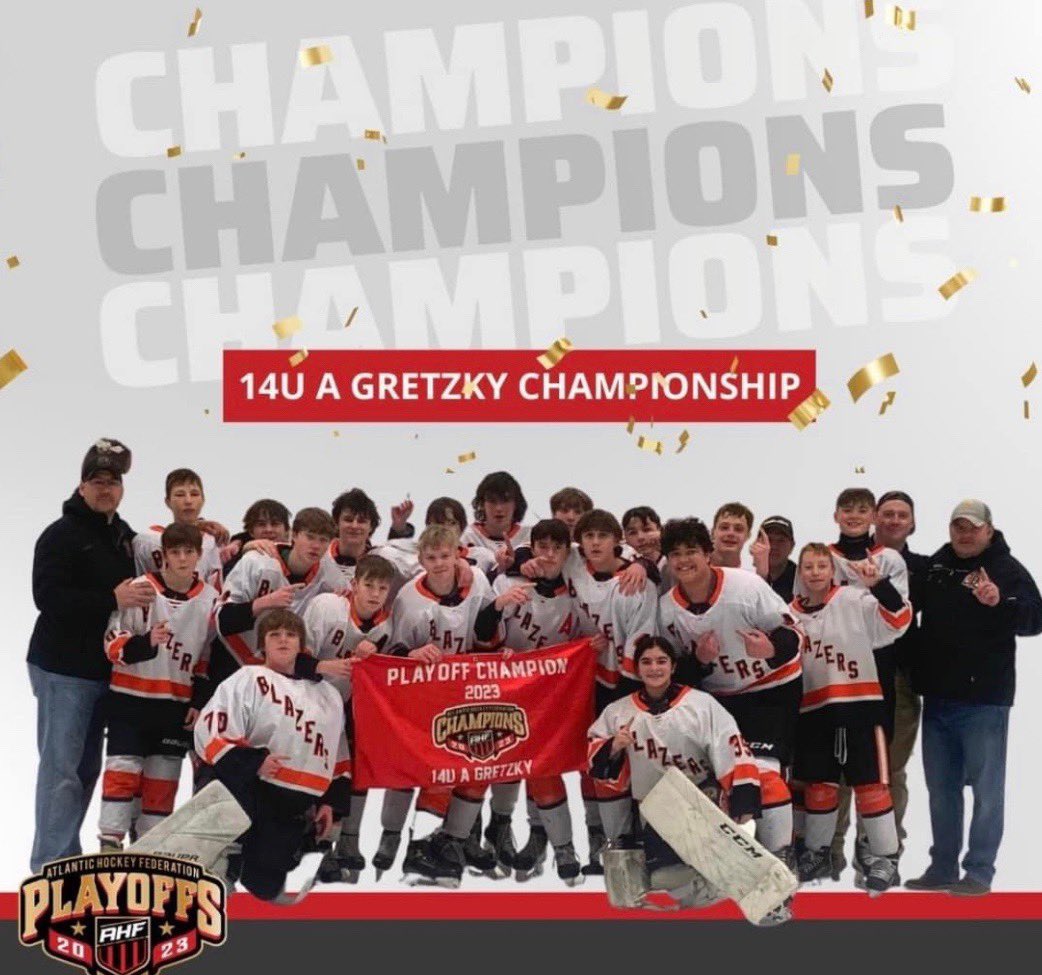 CatholicIce's tweet photo. Congrats to Joey Moore(26) and the rest of the Blazers 14U A team on their championship!! https://t.co/0R5biP9VTZ