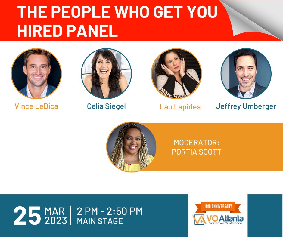 jmcvoiceover's tweet photo. Coming to VO Atlanta?
Don't miss this power-packed panel with 5 of......drumroll please....The People Who Get You Hired!
Tickets at https://t.co/Bj79KQw4qR
#voiceovers #voiceactor #voicetalent #voiceacting #voiceoverchallenge #voiceoverwork #voiceoverworkshop #voatlanta https://t.co/BreXN6LyNb