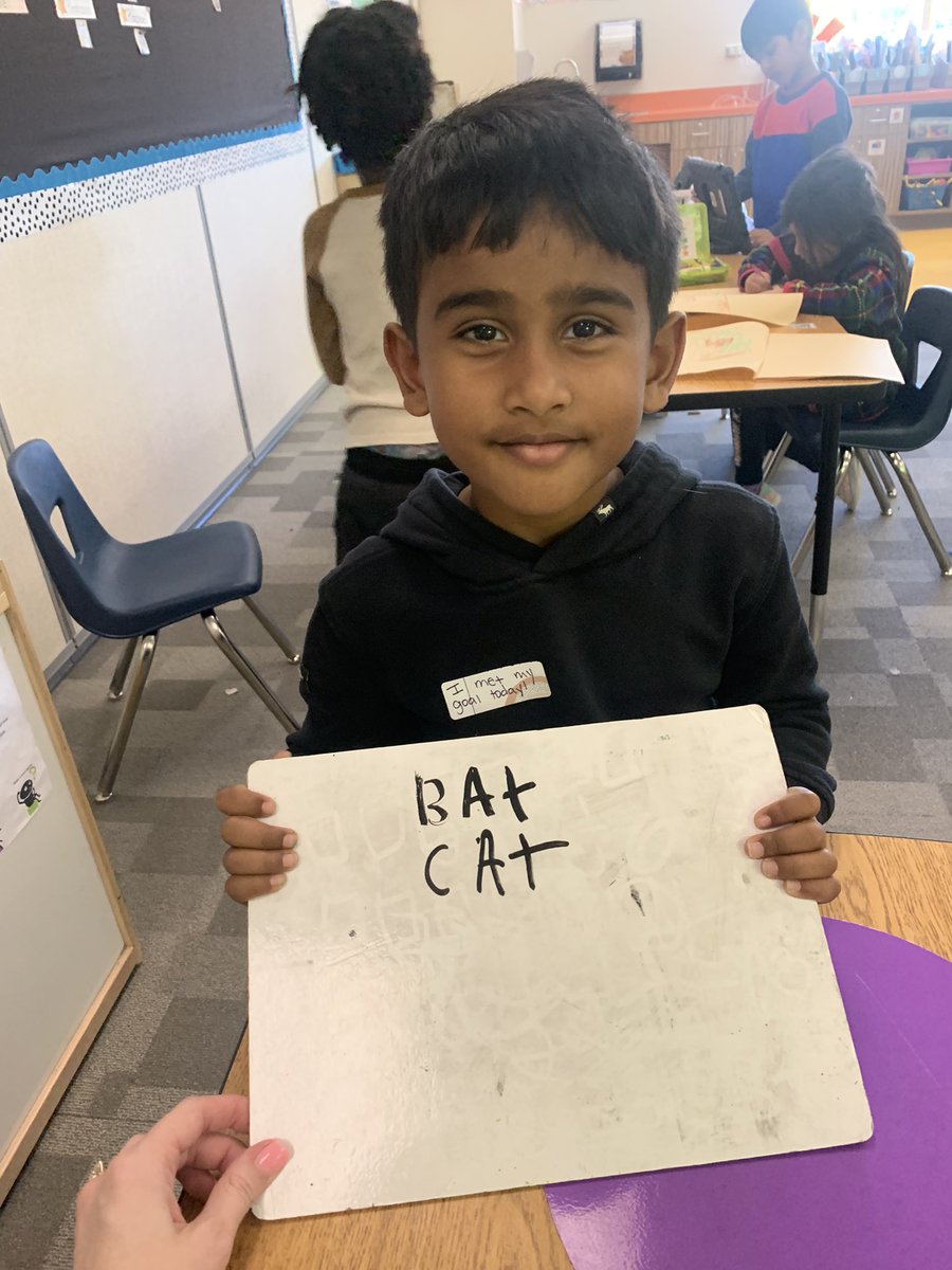 mrsballinger15's tweet photo. He made a goal to work on rhyming words! Today he met his goal to rhyme! Great job! 🤗 #vaughnspringtraining @VaughnElemFISD https://t.co/WuzLkH7gIF