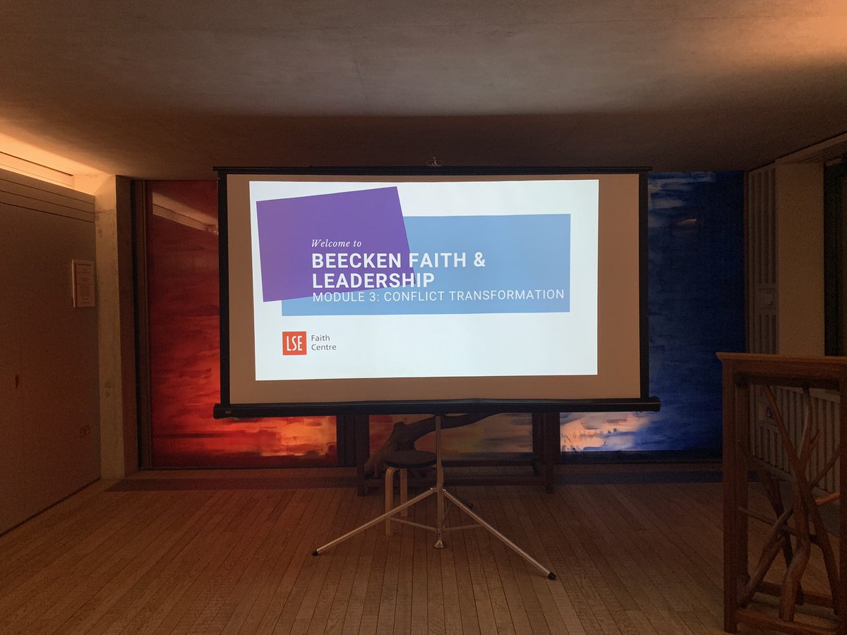 MaldonadosMaria's tweet photo. “Violence is known; peace is the mystery”. An exciting start to the Conflict Transformation Module of the Beecken Faith &amp; Leadership Programme. I already look forward to the next sessions. @LSEFaithCentre @LSEChaplain https://t.co/wBxxj6w96T