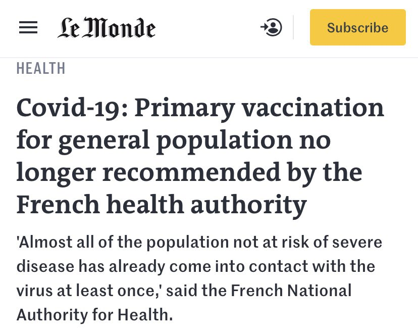 ... And just like that, almost in lockstep, the covid vaccines get pulled from the market.

All around the world. https://t.co/4ec1TOIKvI
