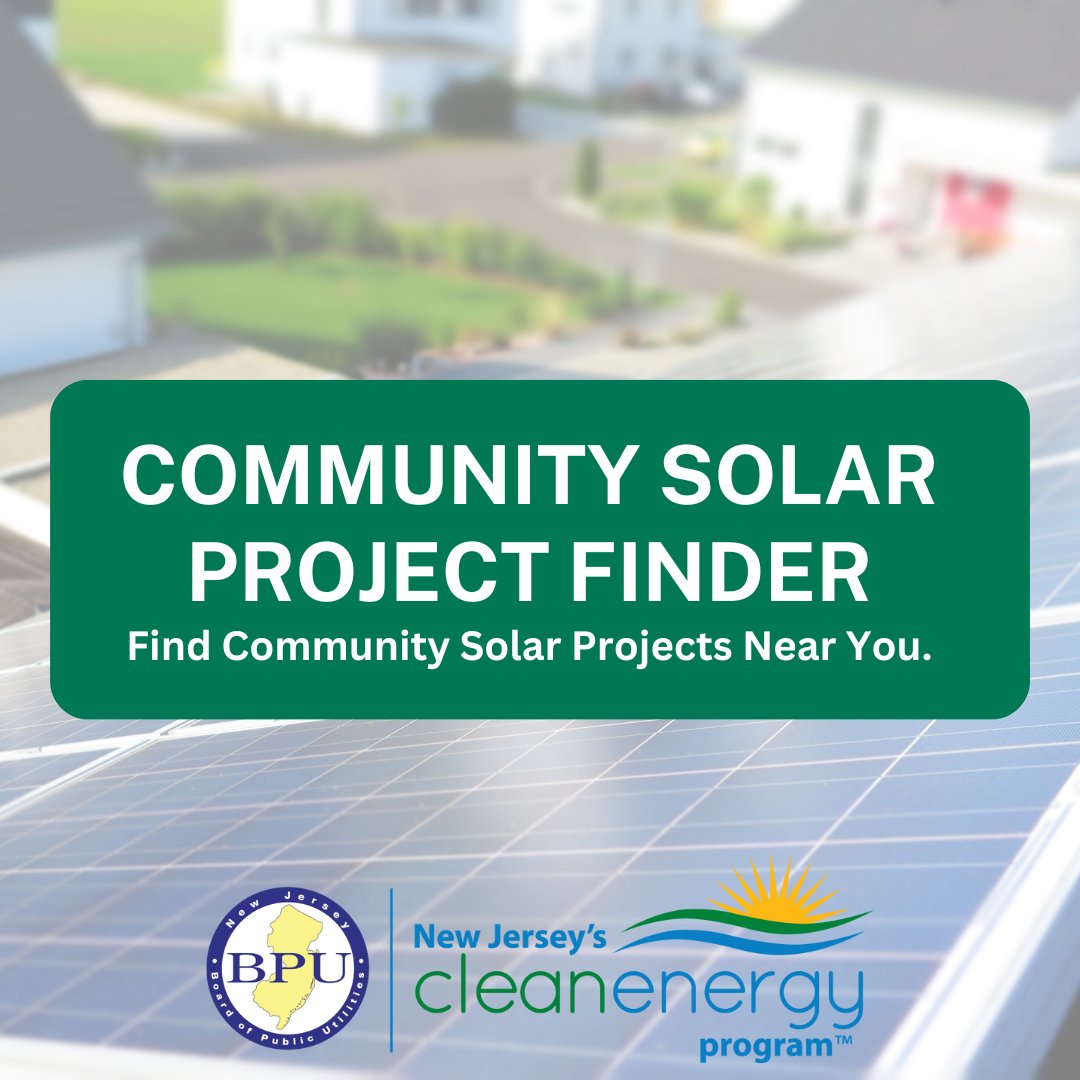 NJBPU's tweet image. TODAY: NJBPU has launched the #NJ Community Solar Project Finder. The online tool allows NJ residents to search by zip code for solar projects serving their community. Read the press release: bit.ly/3mcYsGV
Register for the webinar on March 8th: bit.ly/3EHRBeQ