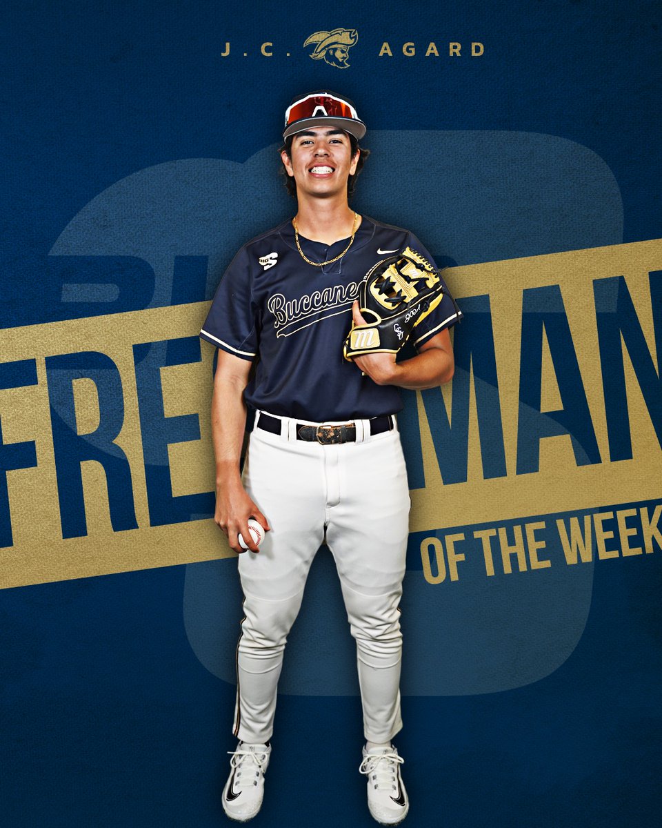 BigSouthSports's tweet photo. He hit .471 (8-of-17) with four doubles, two home runs and six RBI in games against The Citadel and Marshall last week.

@CSUBucsBaseball's J.C. Agard is the #BigSouthBASE⚾️ Co-Freshman of the Week! https://t.co/3rgofQ7zbq