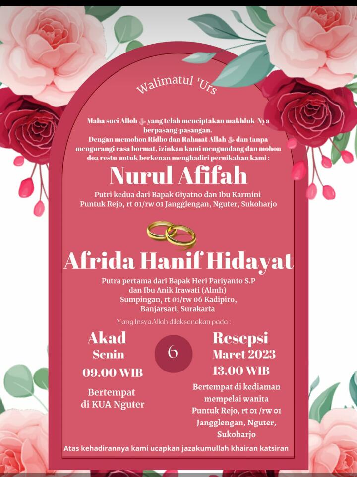 AdzAlfaz's tweet photo. Bismillah 😊
Bersamanya mengarungi samudra kehidupan 
Smoga Alloh satukan kita sampai ke jannah-Nya
#Onthewaymengukircinta 
#Haminenamkatanya
#Nggamaumenghitunghari
#Sudahdidepanmata https://t.co/sh6Ncrp66m