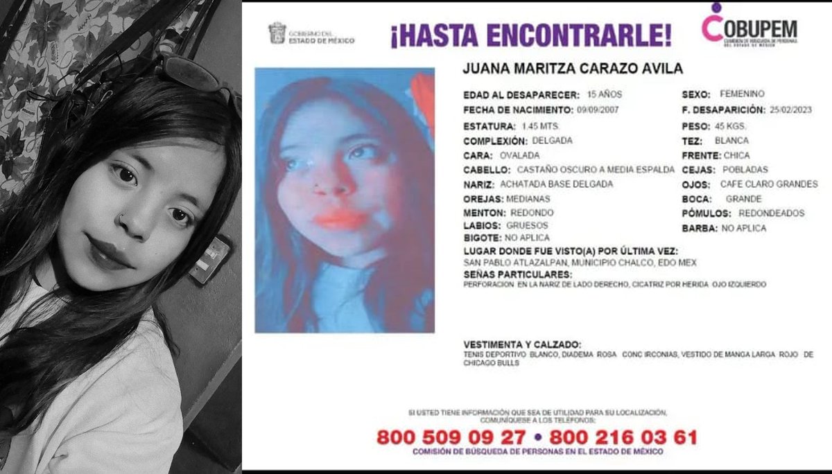 gitanasanchez99's tweet photo. Ayúdanos a encontrarla @aesquinca https://t.co/wU5bVeJqdQ