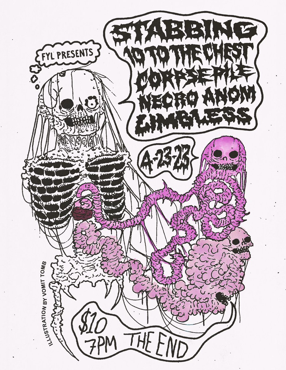 beatenintodust's tweet image. pure disgusting musick on April 23rd @ THE END