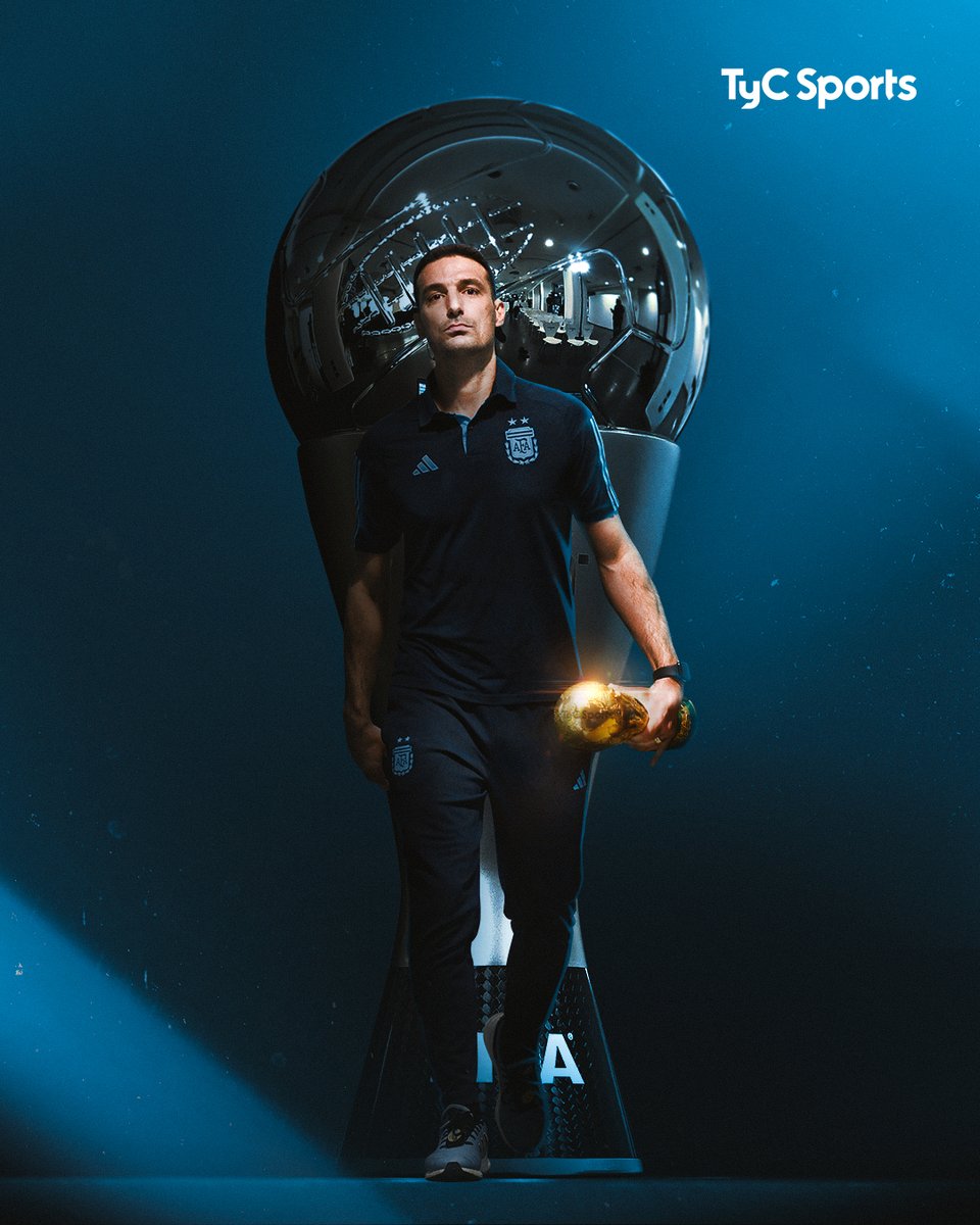 TyCSports's tweet photo. ¡EL MEJOR ES EL CAMPÉON DEL MUNDO!
Lionel SCALONI, #TheBest 2022 https://t.co/n9waFY1nyy