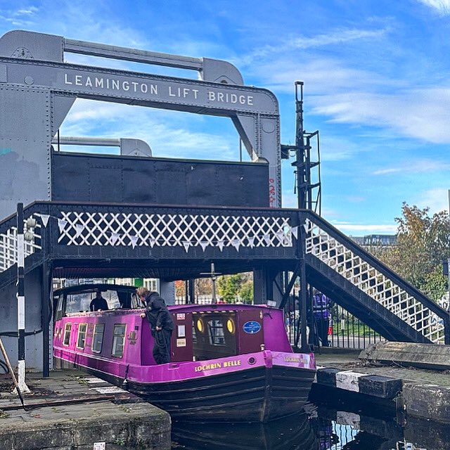 Our Lochrin Belle boat coming through Leamington Lift Bridge 🌊 

#lochrinbelle #eventspace #boathire #boatlife #edinburgh
