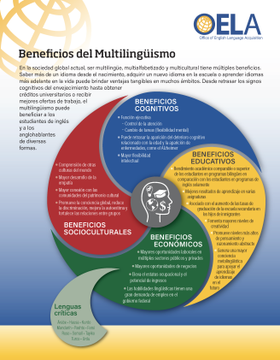 DLELnetwork's tweet photo. Working  to convince parents about Multilingual school program opportunities?
OELA (federal Office of English Learner Acquisition)  now offers the "Benefits of Multilingualism" infographics in English, Spanish, Arabic and Chinese!
https://t.co/h3DTnoaSRU . https://t.co/wsnbOKjgxh