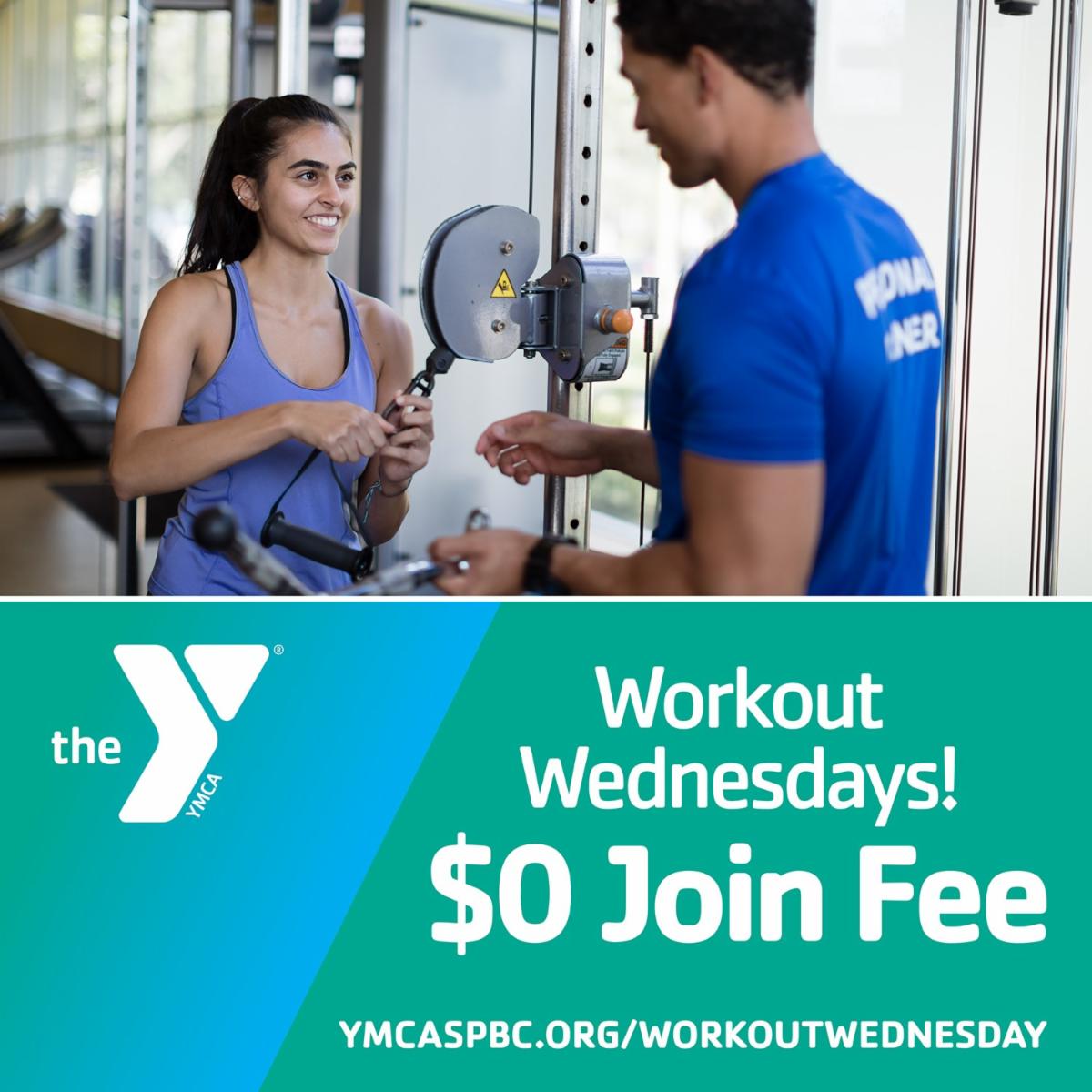 YMCAofSPBC's tweet photo. Workout Wednesday has been extended to ONE MORE Wednesday, March 1st! Join us for a FREE workout and enjoy a $0 JOIN FEE if you join! https://t.co/c9fHMDEEpF  

#nojoinfee #ymcaspbc #BocaY #BoyntonY #health #fitness #workoutwednesday #workout #wellbeing #exercise #community https://t.co/9HxJaV1xmg