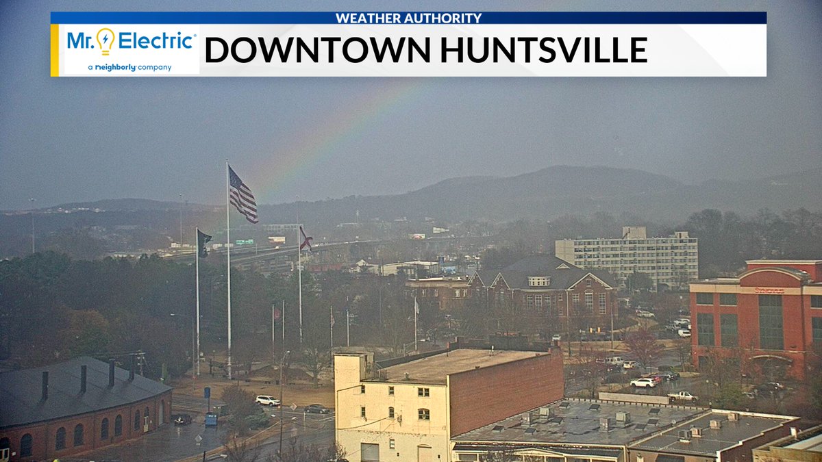 Danielle Dozier News 19 on Twitter "Rainbow over Huntsville. So pretty