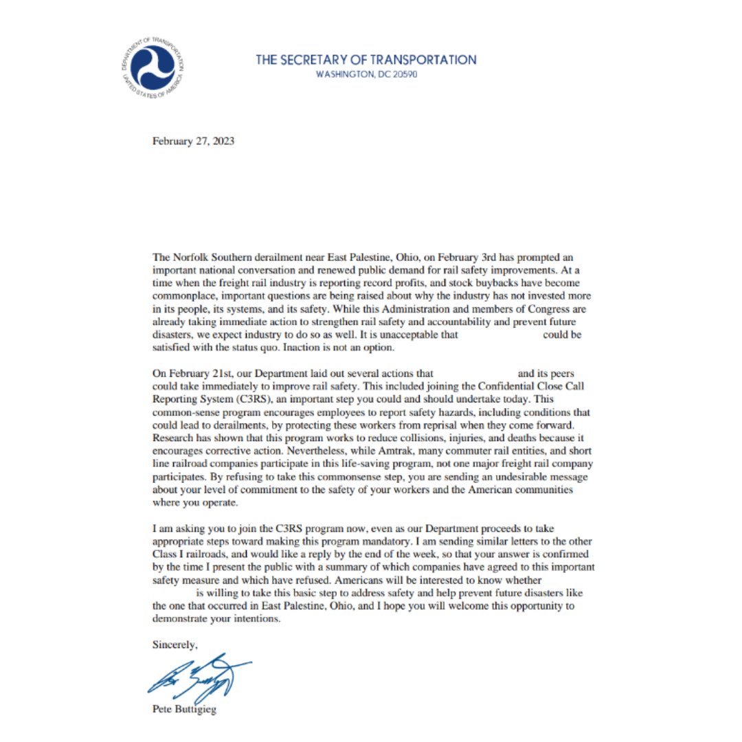 Secretary Pete Buttigieg tweet media