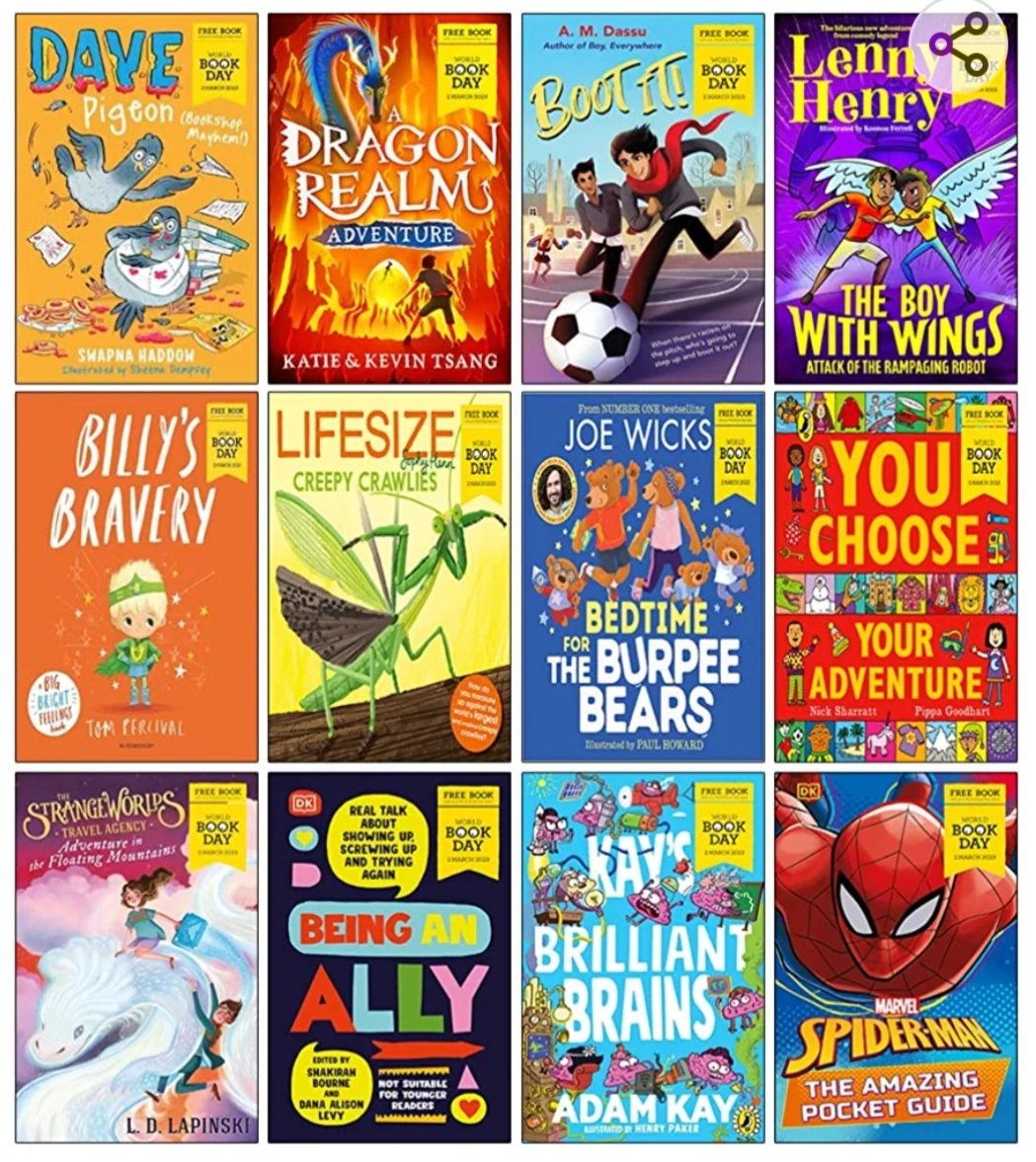 To celebrate #WorldBookDay2023 on Thursday I am giving away some books! 
5 winners get to choose 1 book each from the titles below! 
To enter :-

⭐ Like &amp; RT
⭐ Tag a friend or two

Winners to be announced Wednesday March 1st at 5pm.
